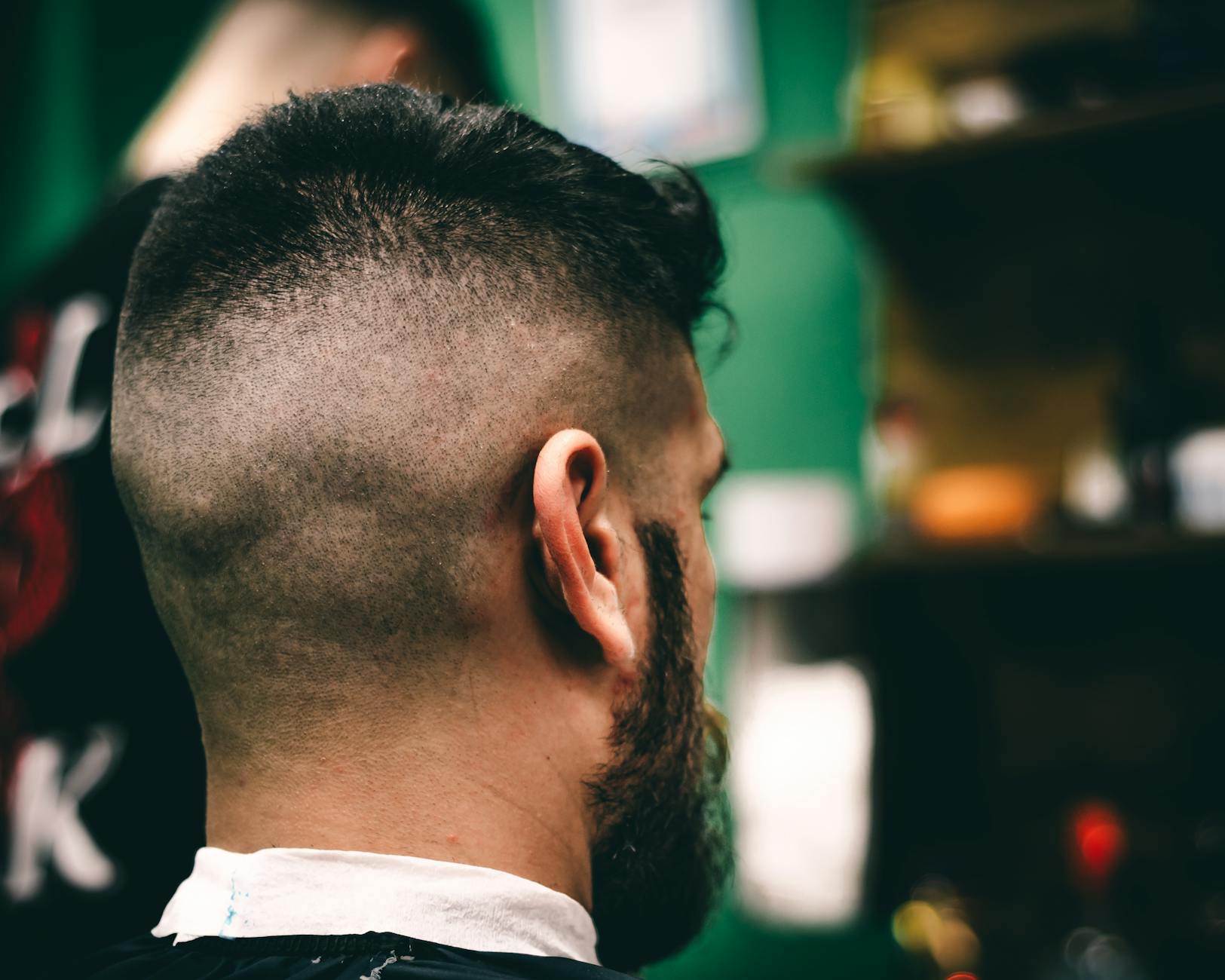 Sharp fade haircut