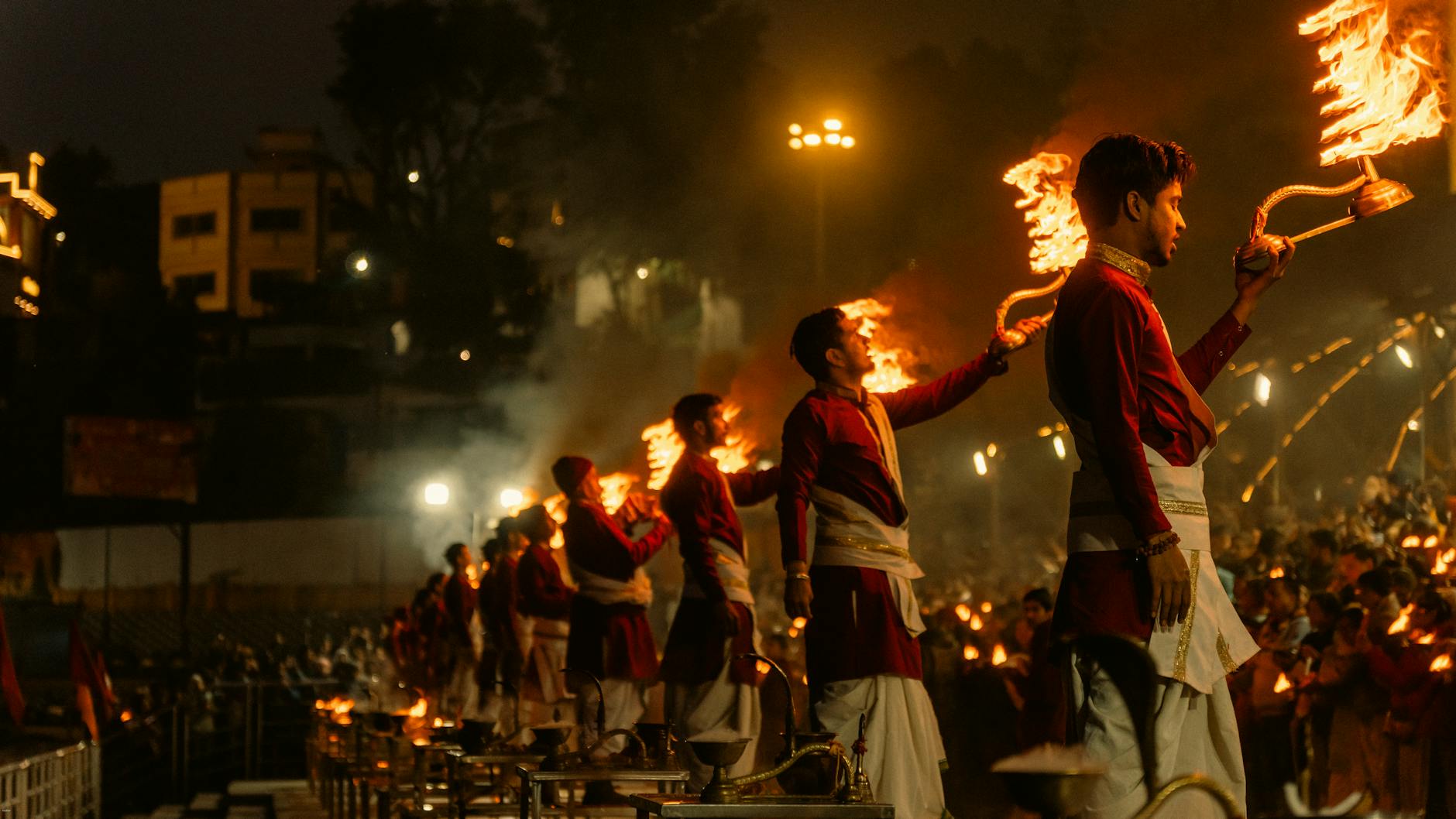 Ganga Aarti ceremony